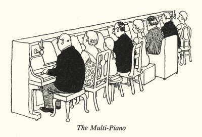 Çoklu Piyano (lito) by William Heath Robinson