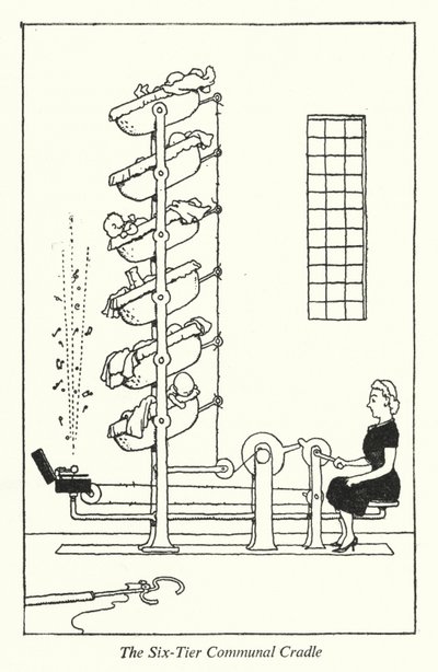 Altı Katmanlı Ortak Beşik (lito) by William Heath Robinson