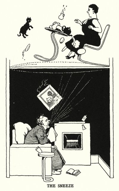 Hapşırma (lito) by William Heath Robinson