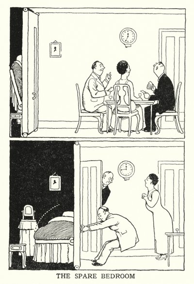 Yedek Yatak Odası (lito) by William Heath Robinson