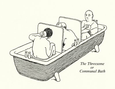 Üçlü veya Ortak Banyo (lito) by William Heath Robinson