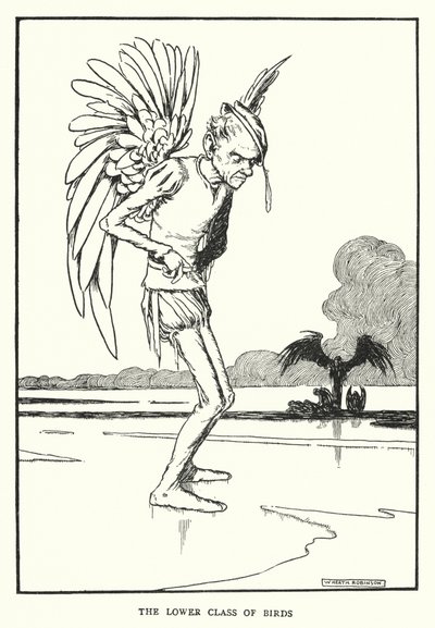 Alt kuş sınıfı (lito) by William Heath Robinson