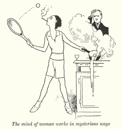 Kadın zihni gizemli şekillerde çalışır (lito) by William Heath Robinson