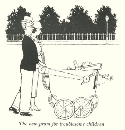 Zahmetli çocuklar için yeni bebek arabası (lito) by William Heath Robinson