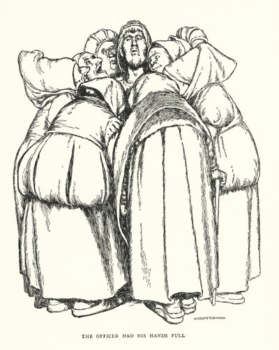 Memurun elleri dolu (lito) by William Heath Robinson