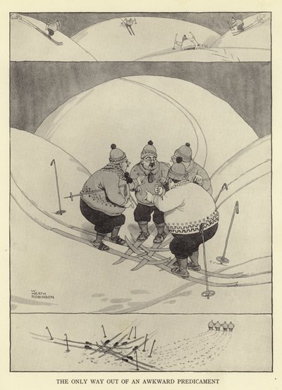 Garip bir Durumdan çıkmanın tek yolu by William Heath Robinson