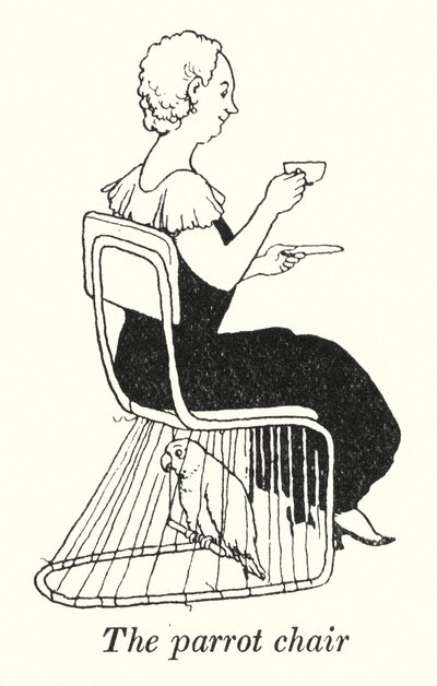 Papağan sandalyesi (lito) by William Heath Robinson