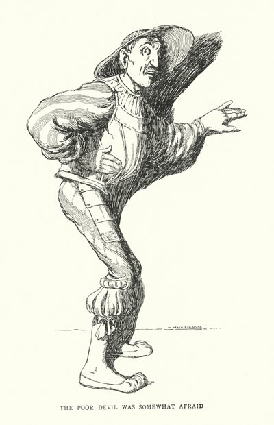 Zavallı şeytan biraz korktu (lito) by William Heath Robinson