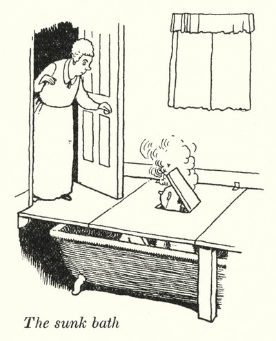 Batık banyo (lito) by William Heath Robinson