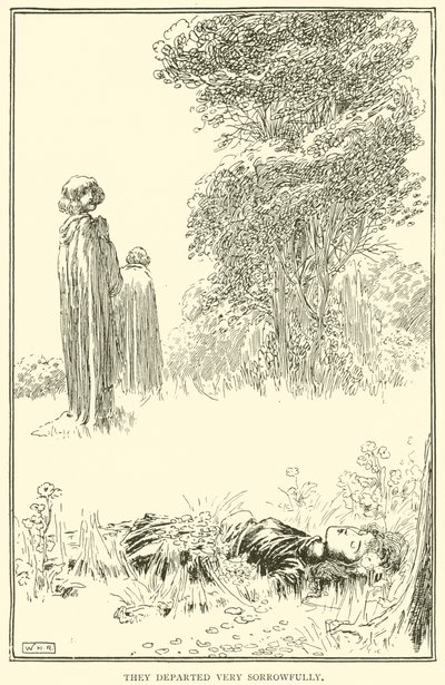 çok üzülerek ayrıldılar by William Heath Robinson