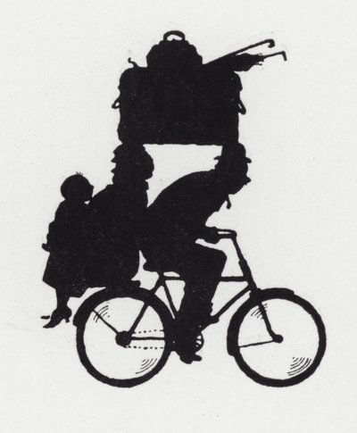 Ailece bisikletle gezmek (taş) by William Heath Robinson
