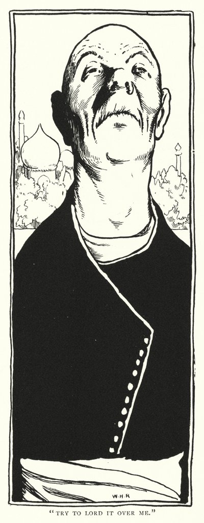 "Bana hükmetmeye çalış" (gravür) by William Heath Robinson