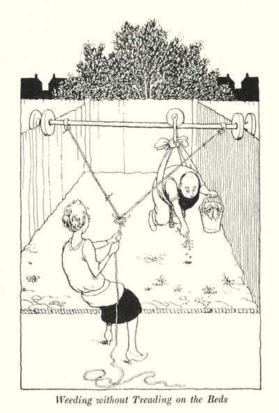 Yataklara Basmadan Ayıklama (lito) by William Heath Robinson
