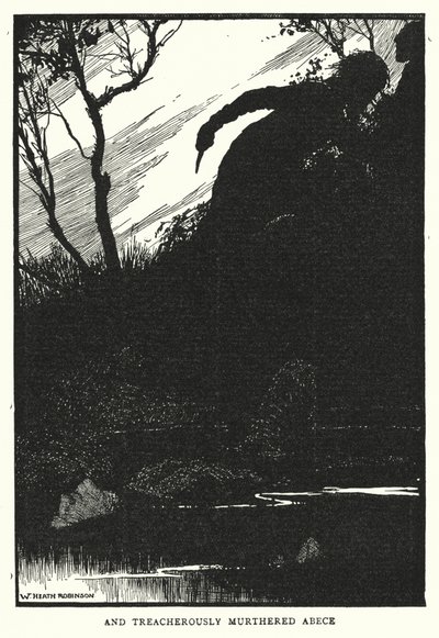 ve haince mırıldandı Abece (lito) by William Heath Robinson