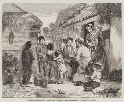 Kraliyet Akademisi Sergisinden Doğadan Eskiz by William Hemsley