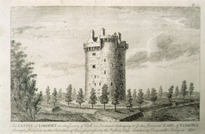 Castle Howel, Kells Barony, County Kilkenny, İrlanda, George Virtue tarafından 