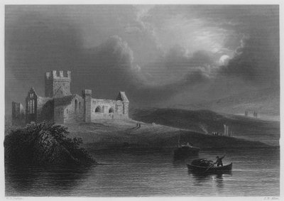 Dunbrody Manastırı (gravür) by William Henry (after) Bartlett