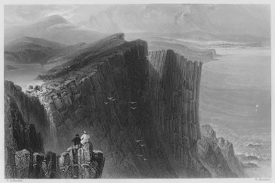 Fairhead, Antrim (gravür) by William Henry (after) Bartlett