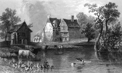 Charles Mottram tarafından oyulmuş Maldon, Essex yakınlarındaki Beleigh Manastırı, 1832 by William Henry Bartlett