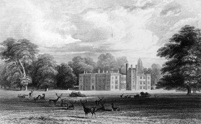 Bell House, Aveley, Essex, John Carr Armytage tarafından kazınmış, 1832 by William Henry Bartlett