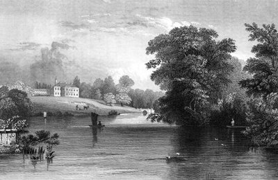 Braxted Lodge, Witham, Essex yakınlarında, Henry Wallis tarafından oyulmuş, 1832 by William Henry Bartlett