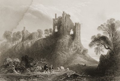 Carrigogunnell Kalesi, Limerick yakınlarında, County Limerick, İrlanda, George Virtue, 1860