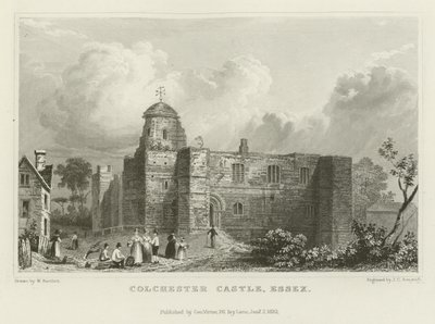 Colchester Kalesi, Essex by William Henry Bartlett