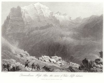 Yüksek Alplerde Dormeilleuse by William Henry Bartlett