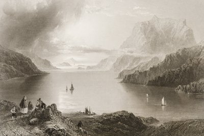 Eagle Mountain, Killeries, Connemara, Galway İlçesi, George Virtue, 1860