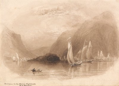 Hudson Highlands'a giriş by William Henry Bartlett