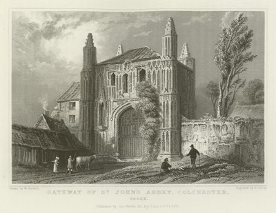 Aziz John Manastırı Ağ Geçidi, Colchester, Essex by William Henry Bartlett