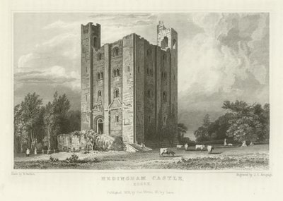 Hedingham Kalesi, Essex by William Henry Bartlett