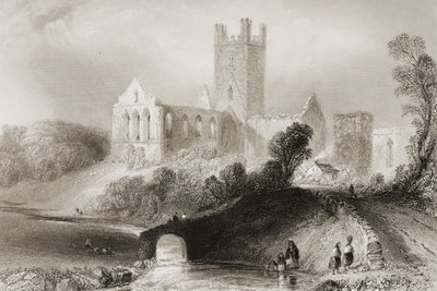 Jerpoint Manastırı, County Kilkenny, İrlanda, George Virtue, 1860
