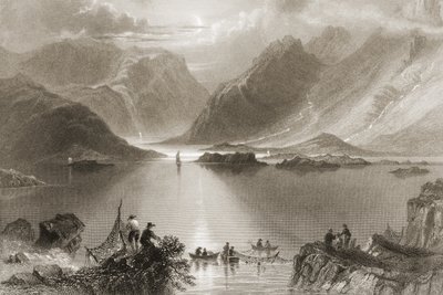 Killary Limanı, Mayo İlçesi, İrlanda, George Virtue, 1860