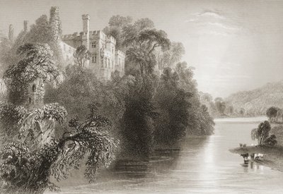 Lismore Kalesi, Lismore, County Waterford, İrlanda, George Virtue, 1860