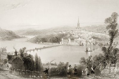 Londonderry, County Londonderry, Kuzey İrlanda, George Virtue, 1860