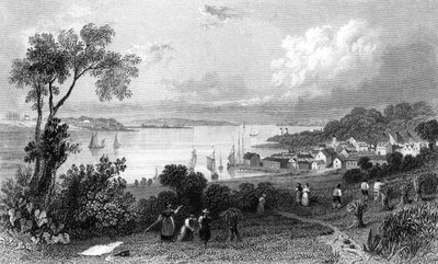 Manningtree, Essex, Charles Mottram tarafından kazınmış, 1832 by William Henry Bartlett