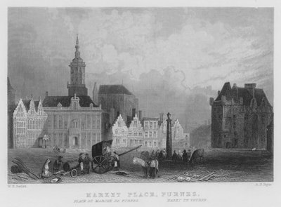 Pazar Yeri, Fırınlar (gravür) by William Henry Bartlett