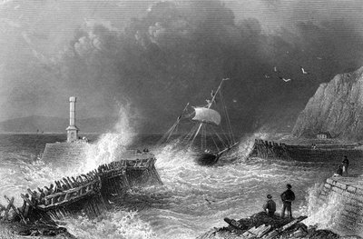 Mary-Port İskelesi, c.1840-50 by William Henry Bartlett
