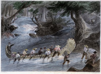 Erkekler Kano Gezileri - Bartlett W. H. by William Henry Bartlett