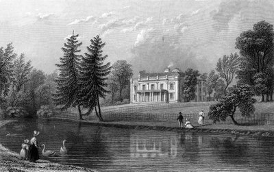 Moor Hall, Harlow yakınlarında, Essex, John Rogers tarafından kazınmış, 1833 by William Henry Bartlett
