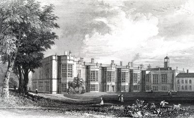 New Hall, near Chelmsford, Essex, engraved by William Watkins, c.1832  by William Henry Bartlett