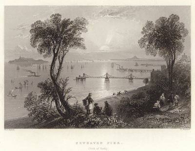 ನ್ಯೂಹೇವನ್ ಪಿಯರ್, (ಫರ್ತ್ ಆಫ್ ಫೋರ್ತ್) ಟರ್ಕ್ by William Henry Bartlett