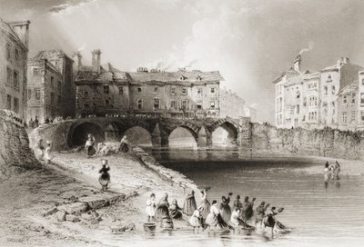 Eski Baal Köprüsü, Limerick, İrlanda, George Virtue, 1860