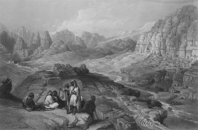 Petra, Şehrin Yeri, Jeremiah XLIX by William Henry Bartlett