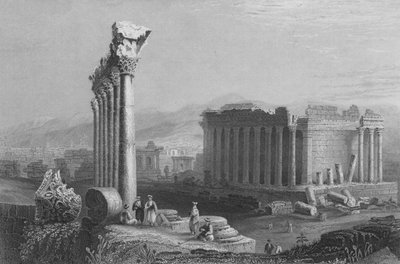 Balbec Harabeleri, Bir Mağaza, Süleyman Şehri by William Henry Bartlett