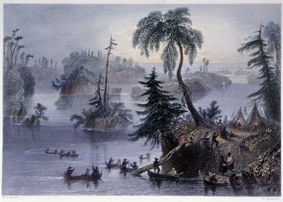 Bin Adalar Arasında Sahne: Kamp ve Tekneler, Mille îles - Bartlett W. H. by William Henry Bartlett