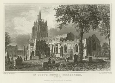 Aziz Mary Kilisesi, Chelmsford, Essex by William Henry Bartlett