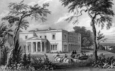 Stisted Hall, Braintree yakınlarında, Essex, John Carr Armytage tarafından oyulmuş, 1832 by William Henry Bartlett
