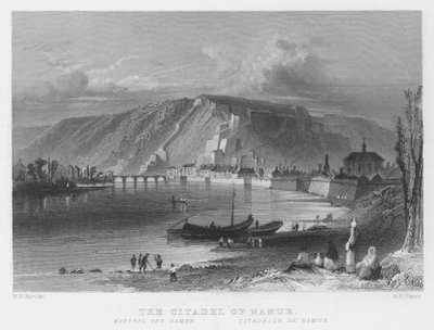 Namur Kalesi (gravür) by William Henry Bartlett